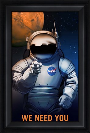 Framed We Need You Print