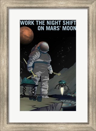 Framed Work the Night Shift Print