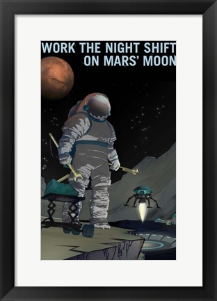 Framed Work the Night Shift Print