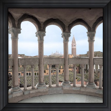 Framed Arches with Campanile Vista Print