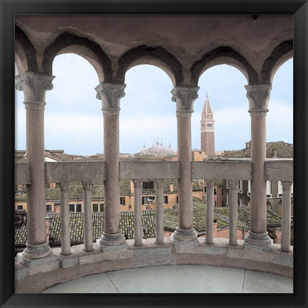 Framed Arches with Campanile Vista Print