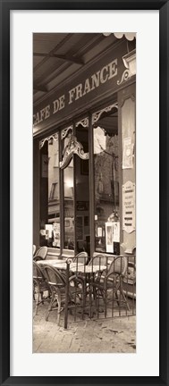 Framed Cafe de France Print