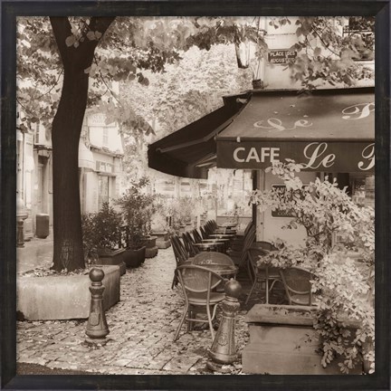 Framed Cafe, Aix-en-Provence Print