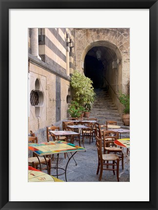 Framed Caffe, Amalfi Print