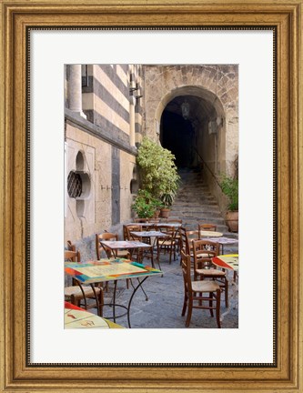 Framed Caffe, Amalfi Print
