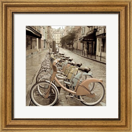 Framed City Street Ride Print