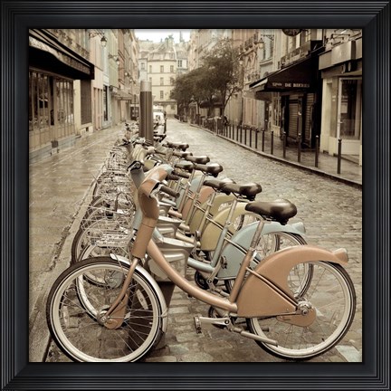 Framed City Street Ride Print