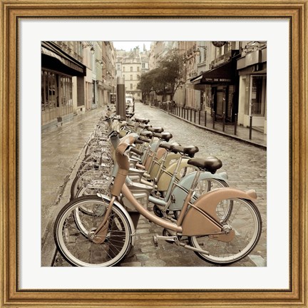 Framed City Street Ride Print