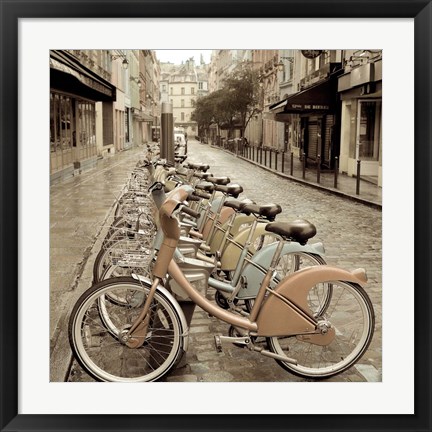 Framed City Street Ride Print