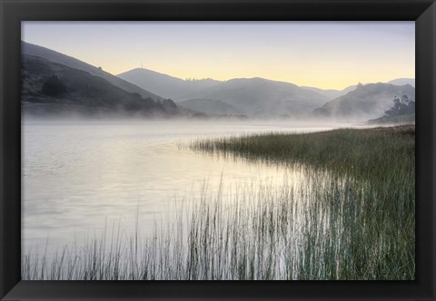 Framed Crescent Beach Calm 1 Print