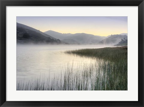 Framed Crescent Beach Calm 1 Print