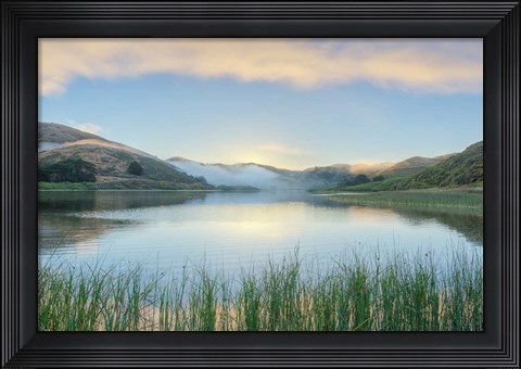 Framed Crescent Beach Calm 4 Print