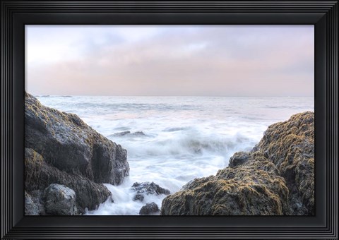 Framed Crescent Beach Waves 3 Print