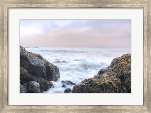 Framed Crescent Beach Waves 3 Print