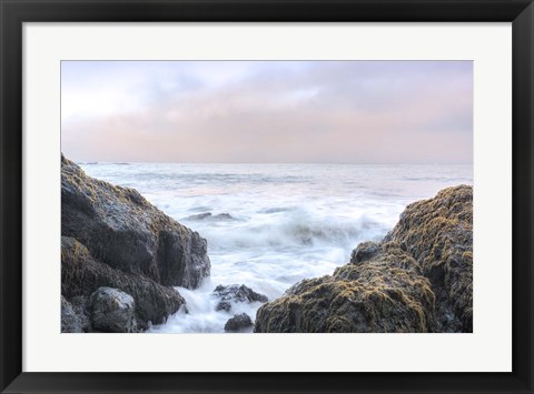 Framed Crescent Beach Waves 3 Print