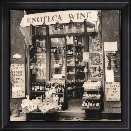 Framed Enoteca, Toscana Print