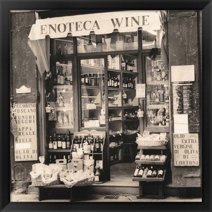 Framed Enoteca, Toscana Print