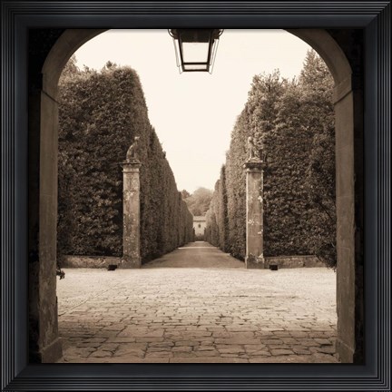 Framed Giardini Portico Print