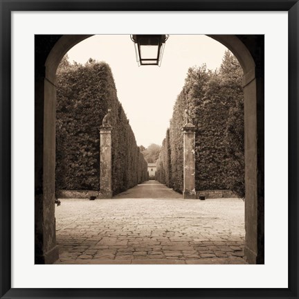 Framed Giardini Portico Print