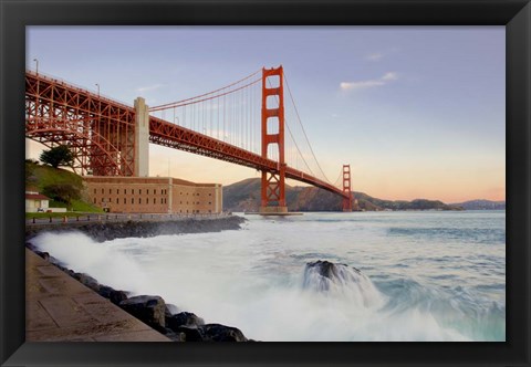 Framed Golden Gate Bridge at Dawn Print