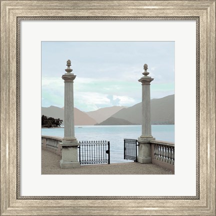 Framed Harbor Garden Gates Print