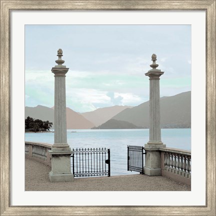 Framed Harbor Garden Gates Print