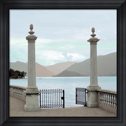 Framed Harbor Garden Gates Print