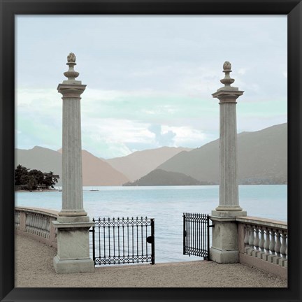 Framed Harbor Garden Gates Print