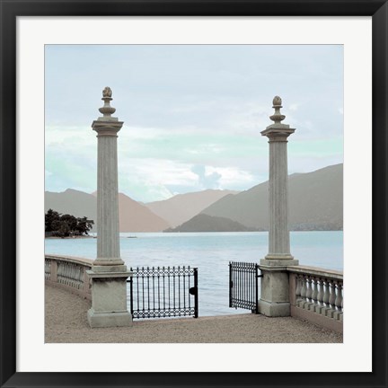 Framed Harbor Garden Gates Print