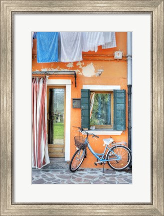 Framed Island Bicicletta #2 Print