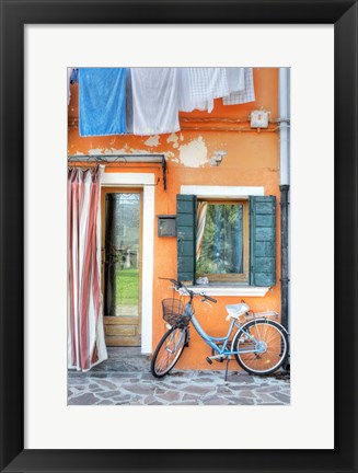 Framed Island Bicicletta #2 Print