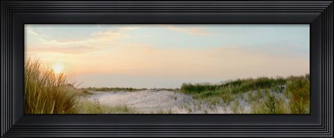 Framed Island Sand Dunes Sunrise No. 1 Print