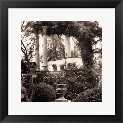 Framed Jardin del Ronda Print