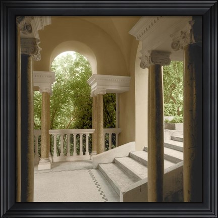 Framed Jardin Portique No. 1 Print