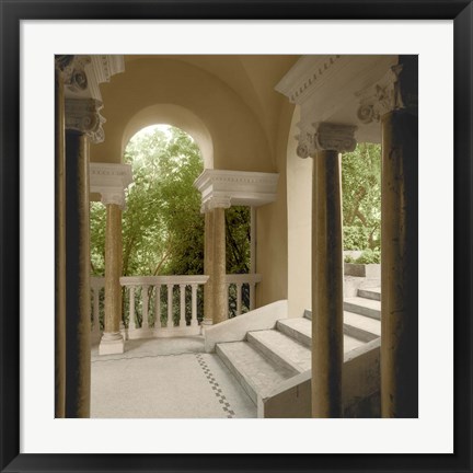 Framed Jardin Portique No. 1 Print