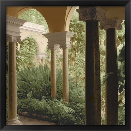 Framed Jardin Portique No. 2 Print