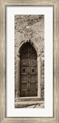 Framed La Porta Via, Cortona Print