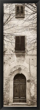 Framed La Porta Via, Volterra Print