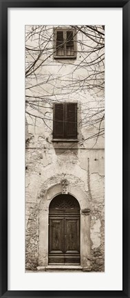 Framed La Porta Via, Volterra Print
