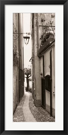 Framed La Strada, Portofino Print