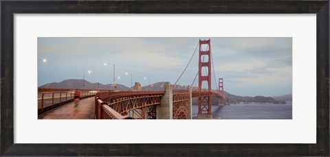 Framed Morning Ride on the Bridge #2 Print