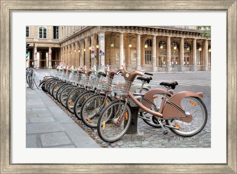 Framed Paris Cycles 1 Print