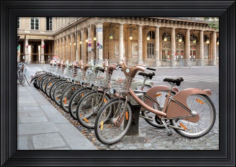 Framed Paris Cycles 1 Print