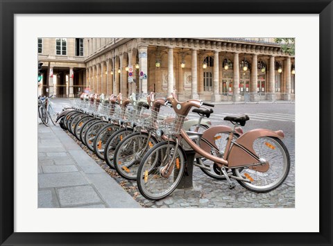 Framed Paris Cycles 1 Print