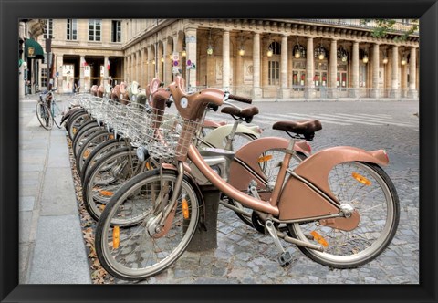 Framed Paris Cycles 2 Print