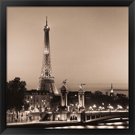 Framed Pont Alexandre III Print