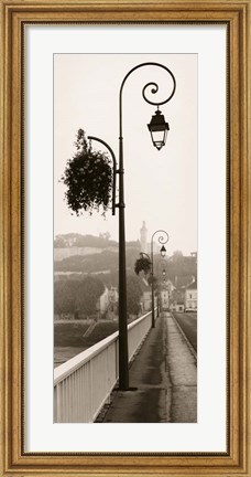 Framed Pont de Chinon Print