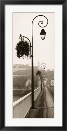 Framed Pont de Chinon Print