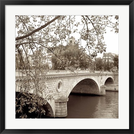 Framed Pont Louis-Philippe, Paris Print