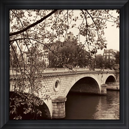 Framed Pont Louis-Philippe, Paris Print